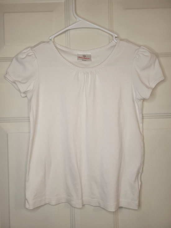 Hanna Andersson Other - Hannah Andersson Classic White Puff Sleeve Tee